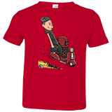 T-Shirts Red / 2T Calvin & Deadpool Toddler Premium T-Shirt