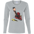 T-Shirts Sport Grey / S Calvin & Deadpool Women's Long Sleeve T-Shirt
