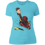 T-Shirts Cancun / X-Small Calvin & Deadpool Women's Premium T-Shirt