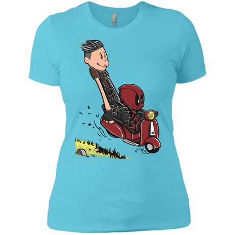T-Shirts Cancun / X-Small Calvin & Deadpool Women's Premium T-Shirt