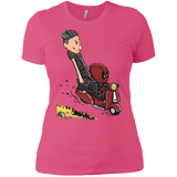 T-Shirts Hot Pink / X-Small Calvin & Deadpool Women's Premium T-Shirt