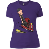 T-Shirts Purple Rush/ / X-Small Calvin & Deadpool Women's Premium T-Shirt