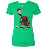 T-Shirts Envy / S Calvin & Deadpool Women's Triblend T-Shirt