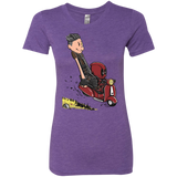 T-Shirts Purple Rush / S Calvin & Deadpool Women's Triblend T-Shirt