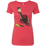 T-Shirts Vintage Red / S Calvin & Deadpool Women's Triblend T-Shirt
