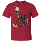 T-Shirts Cardinal / YXS Calvin & Deadpool Youth T-Shirt