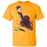 T-Shirts Gold / YXS Calvin & Deadpool Youth T-Shirt