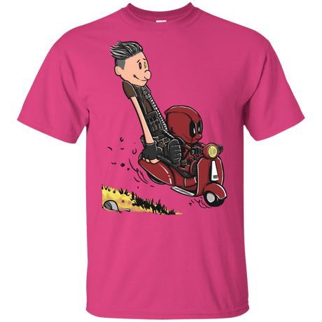 T-Shirts Heliconia / YXS Calvin & Deadpool Youth T-Shirt