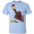 T-Shirts Light Blue / YXS Calvin & Deadpool Youth T-Shirt