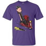 T-Shirts Purple / YXS Calvin & Deadpool Youth T-Shirt