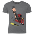 T-Shirts Premium Heather / YXS Calvin & Deadpool Youth Triblend T-Shirt