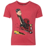T-Shirts Vintage Red / YXS Calvin & Deadpool Youth Triblend T-Shirt