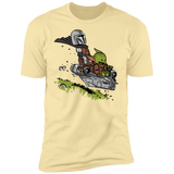 T-Shirts Banana Cream / S Calvin Yoda Mandalorian Men's Premium T-Shirt