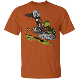 T-Shirts Texas Orange / S Calvin Yoda Mandalorian T-Shirt