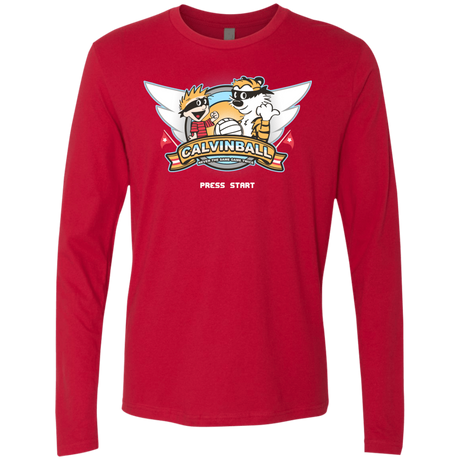 T-Shirts Red / Small Calvinball Video Game Men's Premium Long Sleeve