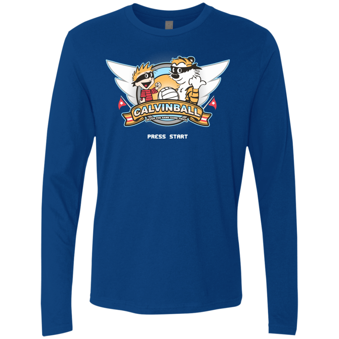 T-Shirts Royal / Small Calvinball Video Game Men's Premium Long Sleeve