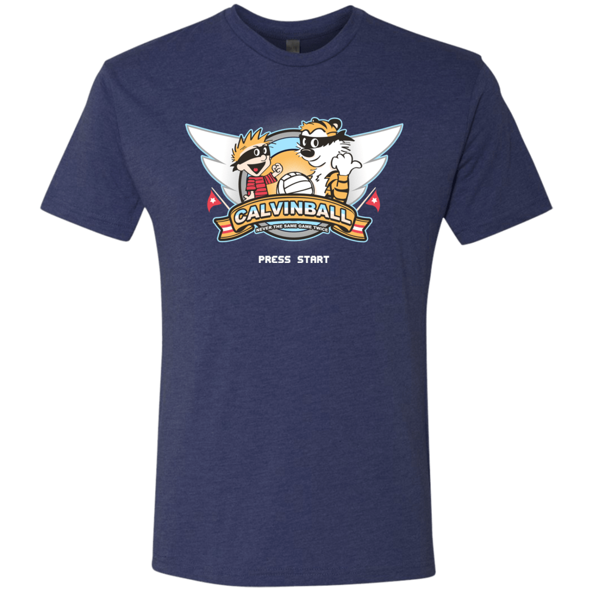 T-Shirts Vintage Navy / Small Calvinball Video Game Men's Triblend T-Shirt