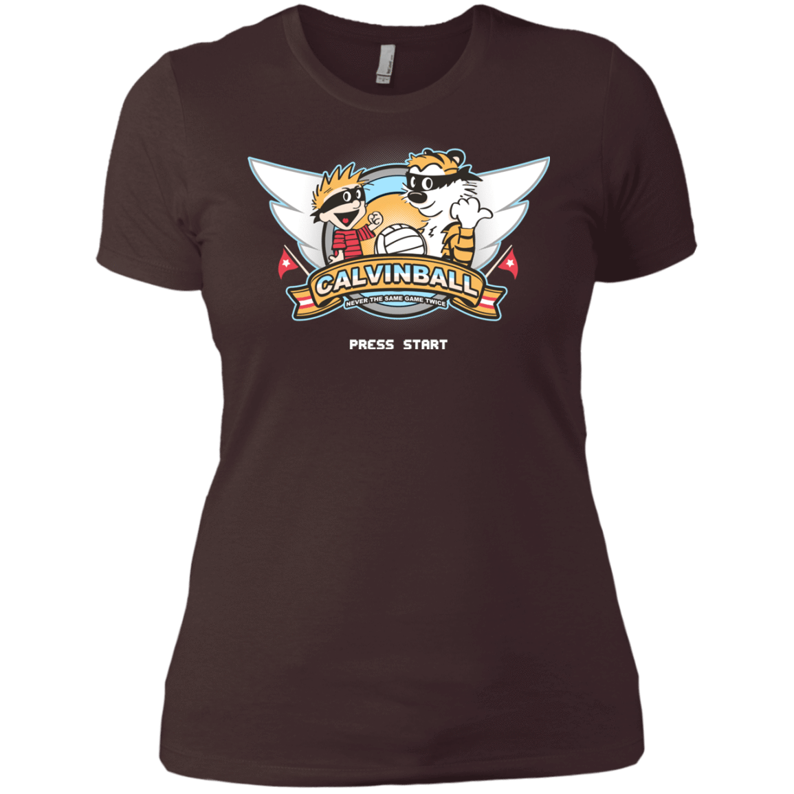 T-Shirts Dark Chocolate / X-Small Calvinball Video Game Women's Premium T-Shirt