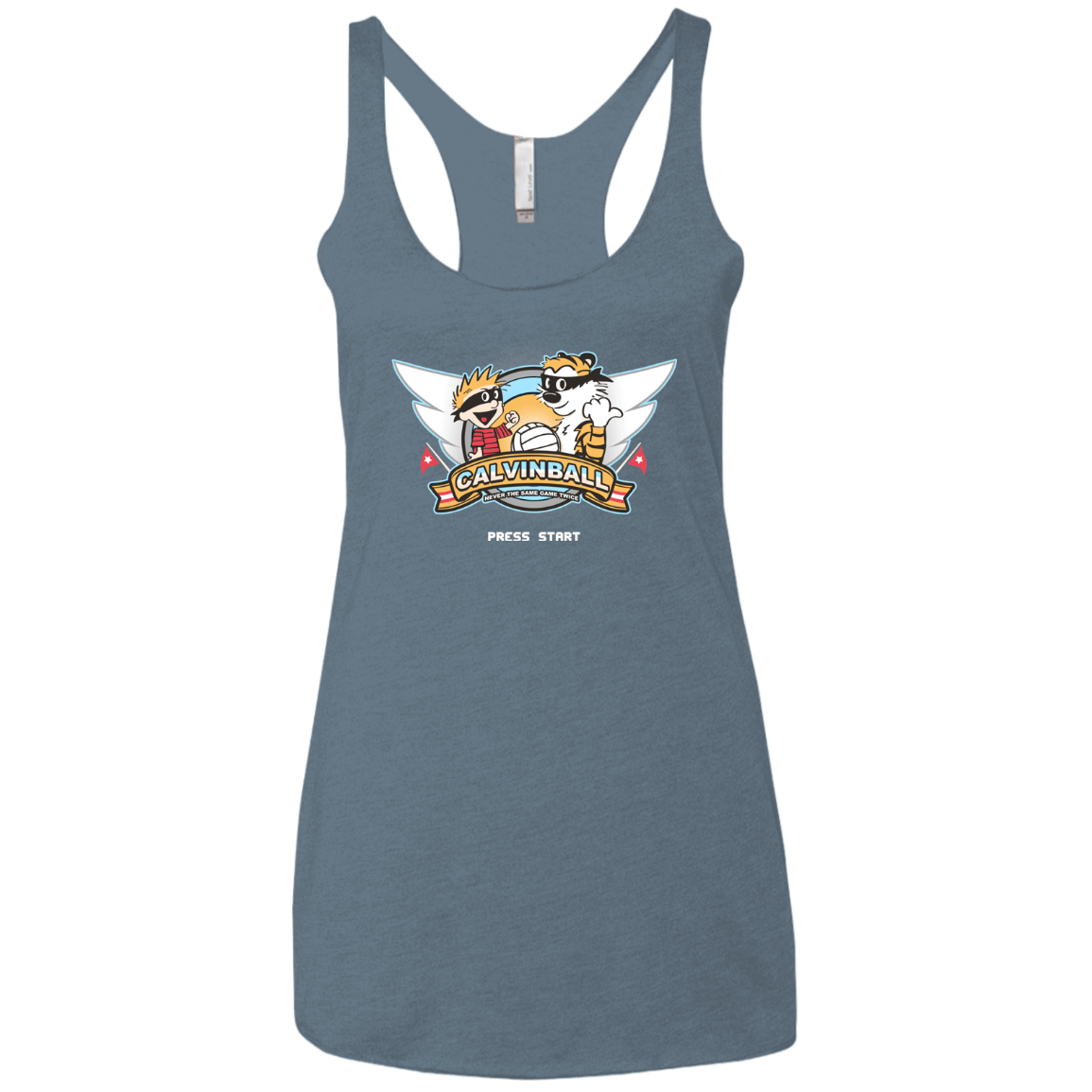 T-Shirts Indigo / X-Small Calvinball Video Game Women's Triblend Racerback Tank