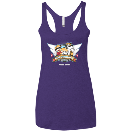 T-Shirts Purple / X-Small Calvinball Video Game Women's Triblend Racerback Tank