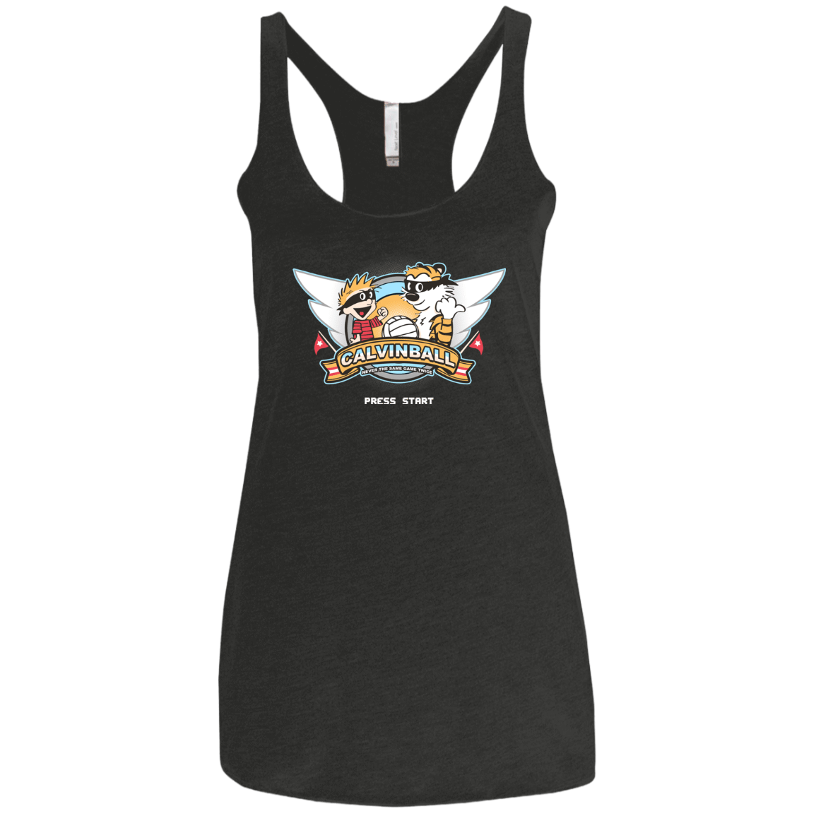 T-Shirts Vintage Black / X-Small Calvinball Video Game Women's Triblend Racerback Tank