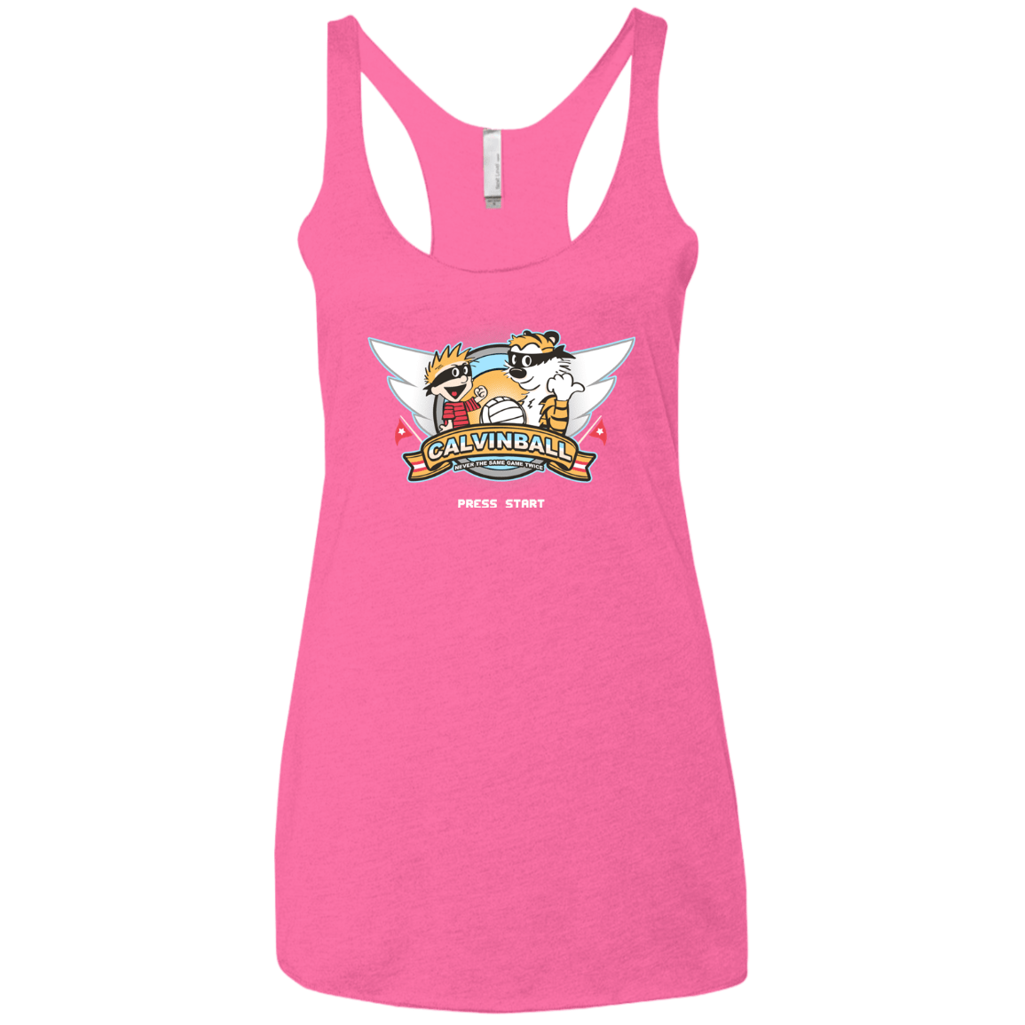 T-Shirts Vintage Pink / X-Small Calvinball Video Game Women's Triblend Racerback Tank