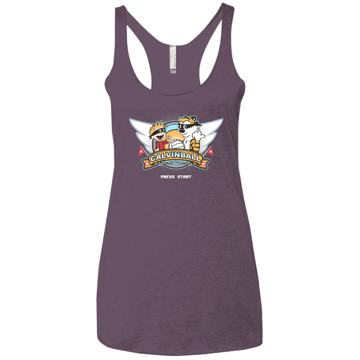 T-Shirts Vintage Purple / X-Small Calvinball Video Game Women's Triblend Racerback Tank
