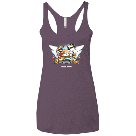T-Shirts Vintage Purple / X-Small Calvinball Video Game Women's Triblend Racerback Tank
