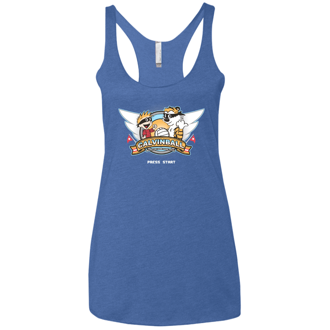 T-Shirts Vintage Royal / X-Small Calvinball Video Game Women's Triblend Racerback Tank