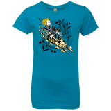T-Shirts Turquoise / YXS Calvydia and Beetle Hobbes Girls Premium T-Shirt