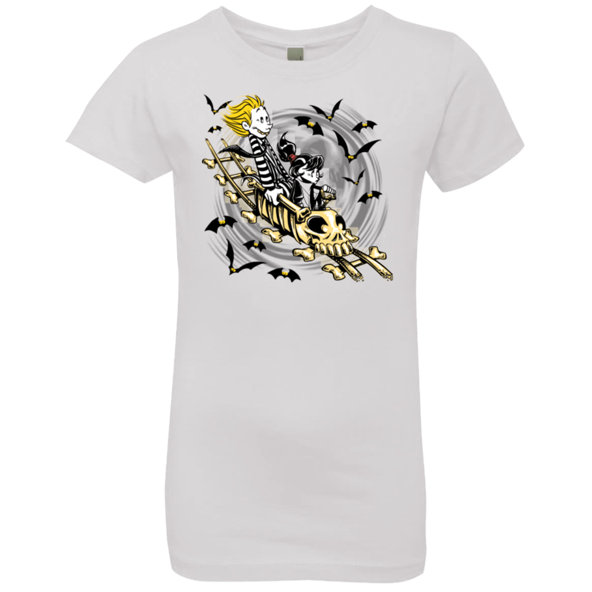 T-Shirts White / YXS Calvydia and Beetle Hobbes Girls Premium T-Shirt