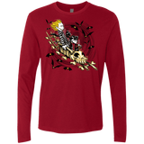 T-Shirts Cardinal / Small Calvydia and Beetle Hobbes Men's Premium Long Sleeve