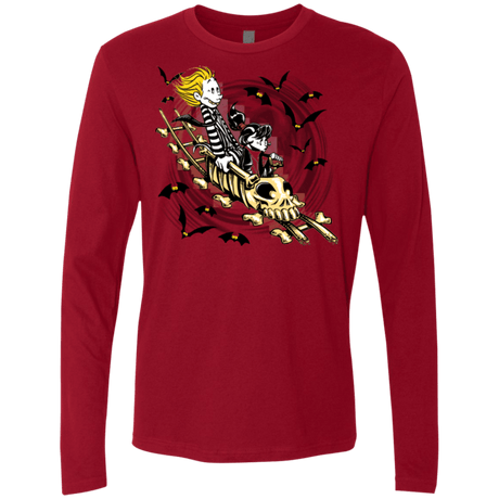 T-Shirts Cardinal / Small Calvydia and Beetle Hobbes Men's Premium Long Sleeve