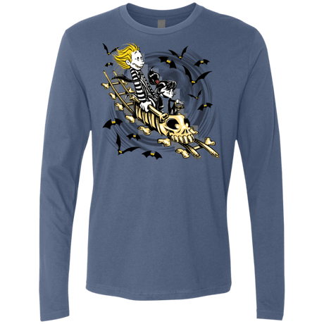 T-Shirts Indigo / Small Calvydia and Beetle Hobbes Men's Premium Long Sleeve