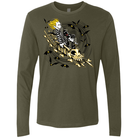T-Shirts Military Green / Small Calvydia and Beetle Hobbes Men's Premium Long Sleeve