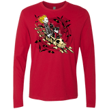 T-Shirts Red / Small Calvydia and Beetle Hobbes Men's Premium Long Sleeve