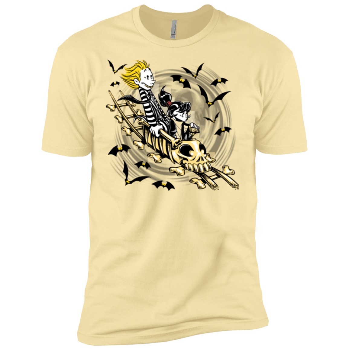 T-Shirts Banana Cream / X-Small Calvydia and Beetle Hobbes Men's Premium T-Shirt