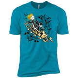 T-Shirts Turquoise / X-Small Calvydia and Beetle Hobbes Men's Premium T-Shirt
