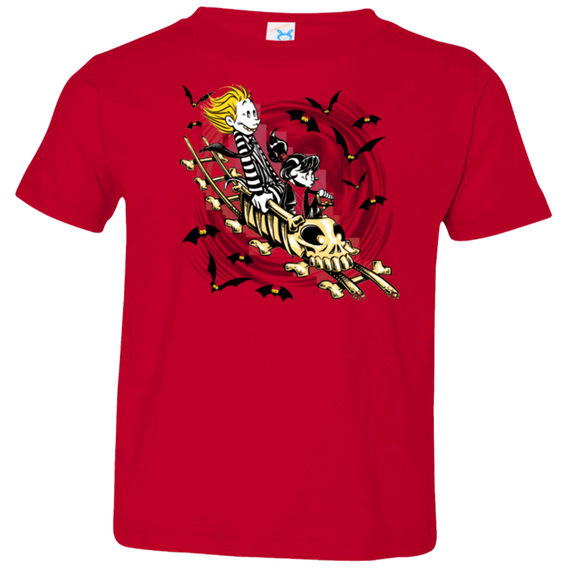 T-Shirts Red / 2T Calvydia and Beetle Hobbes Toddler Premium T-Shirt