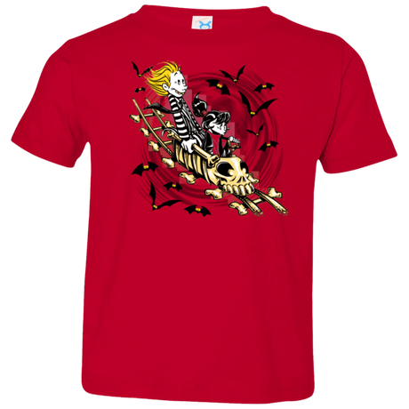 T-Shirts Red / 2T Calvydia and Beetle Hobbes Toddler Premium T-Shirt