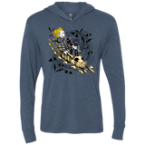 T-Shirts Indigo / X-Small Calvydia and Beetle Hobbes Triblend Long Sleeve Hoodie Tee