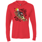 T-Shirts Vintage Red / X-Small Calvydia and Beetle Hobbes Triblend Long Sleeve Hoodie Tee