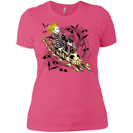 T-Shirts Hot Pink / X-Small Calvydia and Beetle Hobbes Women's Premium T-Shirt