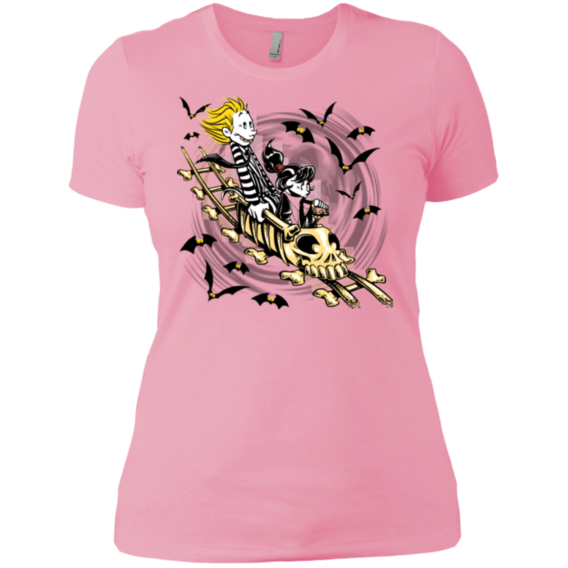 T-Shirts Light Pink / X-Small Calvydia and Beetle Hobbes Women's Premium T-Shirt