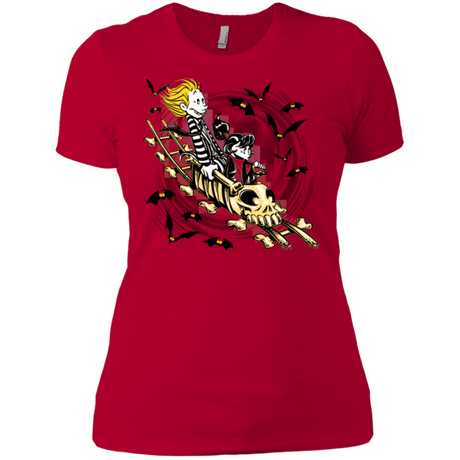 T-Shirts Red / X-Small Calvydia and Beetle Hobbes Women's Premium T-Shirt