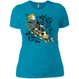 T-Shirts Turquoise / X-Small Calvydia and Beetle Hobbes Women's Premium T-Shirt