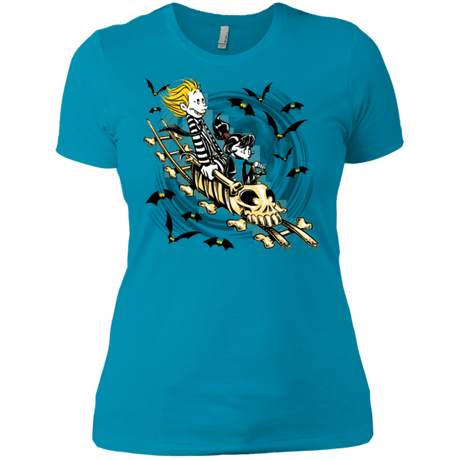 T-Shirts Turquoise / X-Small Calvydia and Beetle Hobbes Women's Premium T-Shirt
