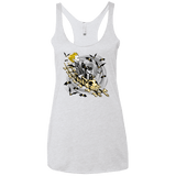 T-Shirts Heather White / X-Small Calvydia and Beetle Hobbes Women's Triblend Racerback Tank