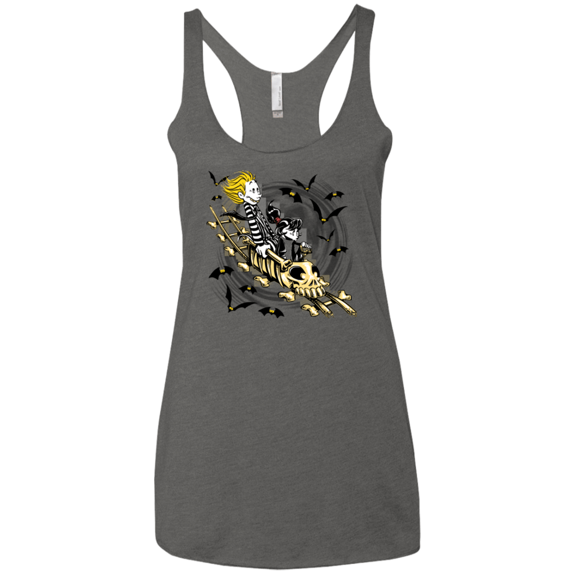 T-Shirts Premium Heather / X-Small Calvydia and Beetle Hobbes Women's Triblend Racerback Tank