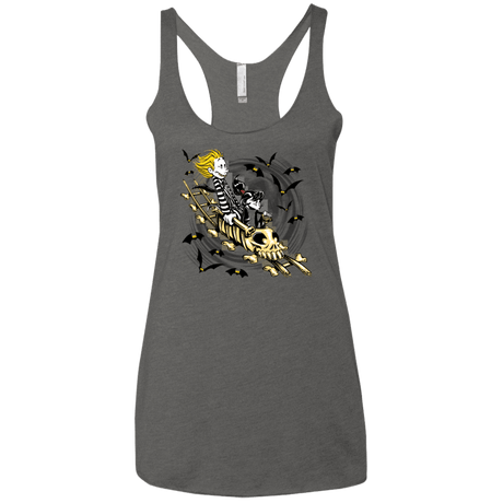 T-Shirts Premium Heather / X-Small Calvydia and Beetle Hobbes Women's Triblend Racerback Tank